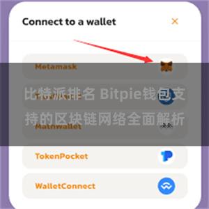 比特派排名 Bitpie钱包支持的区块链网络全面解析