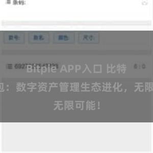 Bitpie APP入口 比特派钱包：数字资产管理生态进化，无限可能！