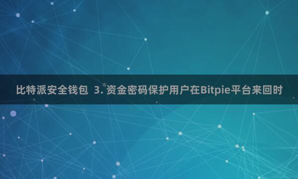 比特派安全钱包  3. 资金密码保护用户在Bitpie平台来回时