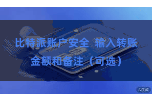 比特派账户安全 输入转账金额和备注(可选)
